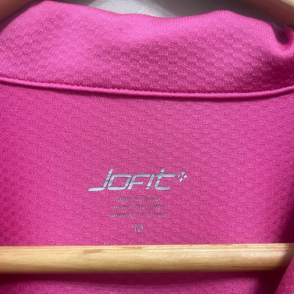 Jofit Pink Sleeveless Polo Golf Shirt Size M - Picture 2 of 3